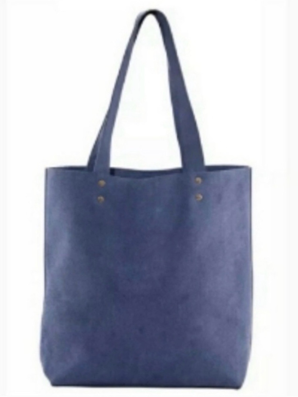 LAUDE The Label (Tribe Alive) Navy Suede Tote Bag